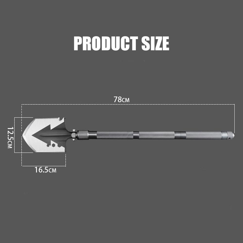 Multifunction Tactical Shovel Outdoor Folding Camping Survival Tools Military